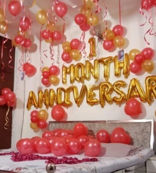 1st Month Anniversary Decor