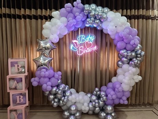 Baby Shower Ring Balloons Decoration