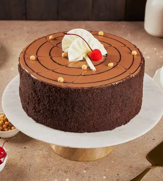 Butterscotch Cherry Topped Cake