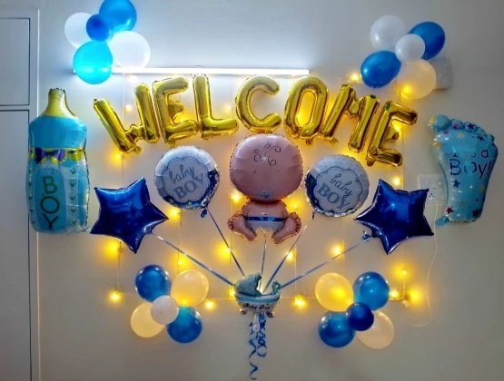 Welcome Baby Boy Decoration